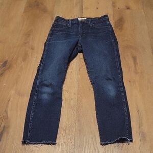 Madewell High Rise Skinny Dark Wash Denim Jeans Size 25